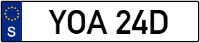 Trailer License Plate